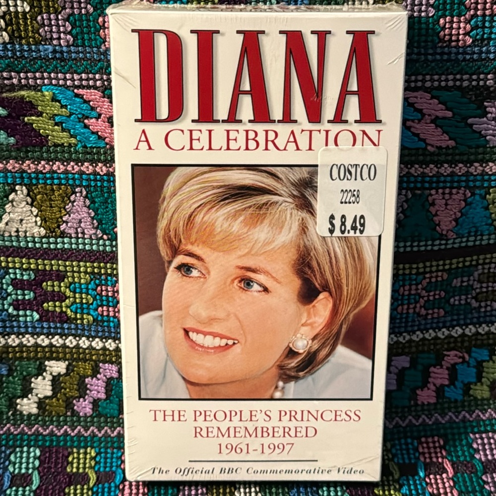 DIANA a Celebration VHS 📼 unopened, in original factory seal plastic. Princess